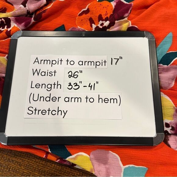 Maurices Floral asymmetrical midi dress cottage core style - Picture 9 of 15